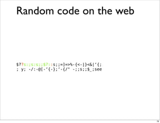 Obfuscation, Golfing and Secret Operators in Perl