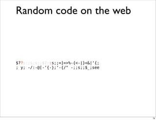 Obfuscation, Golfing and Secret Operators in Perl