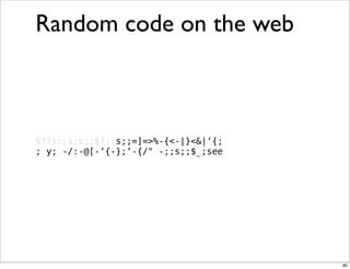 Obfuscation, Golfing and Secret Operators in Perl