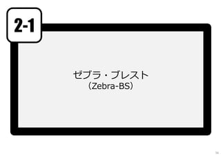 ゼブラ・ブレスト
（Zebra-BS）
2-1
56
 