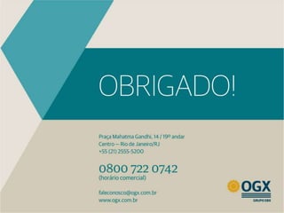 Apresentação OGX – Bacia de Campos