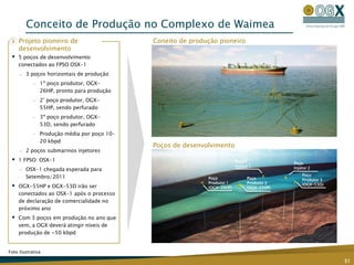 7 blocos operados pela OGX Maranhão (47% de participação)