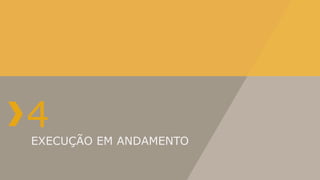 4
EXECUÇÃO EM ANDAMENTO
 