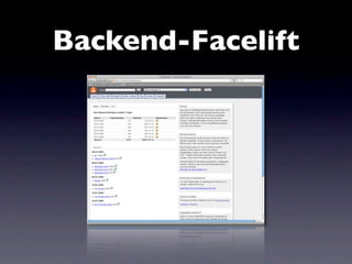 Backend-Facelift
 