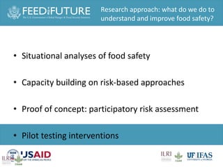 One Health and food safety research in developing countries
