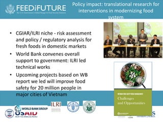 One Health and food safety research in developing countries