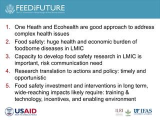 One Health and food safety research in developing countries