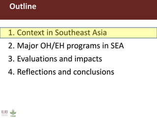 One Health and EcoHealth in Southeast Asia