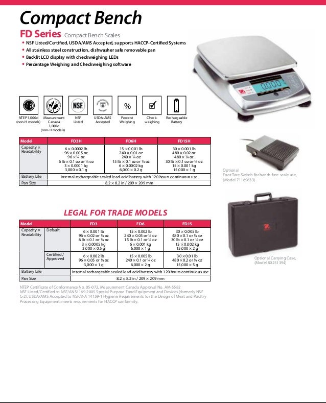Ohaus Industrial Scales Brochure 2015