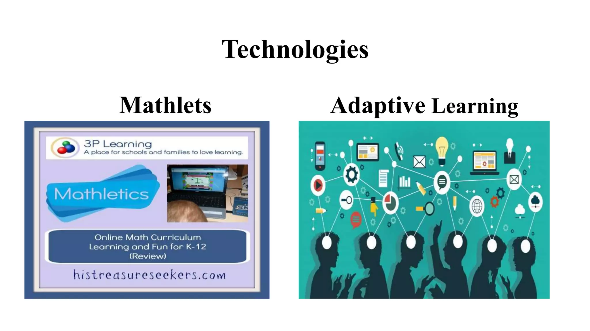 Technologies
Mathlets Adaptive Learning
 