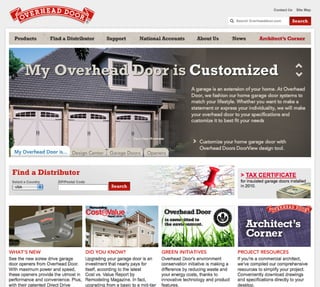 Overhead Door Corporation Website