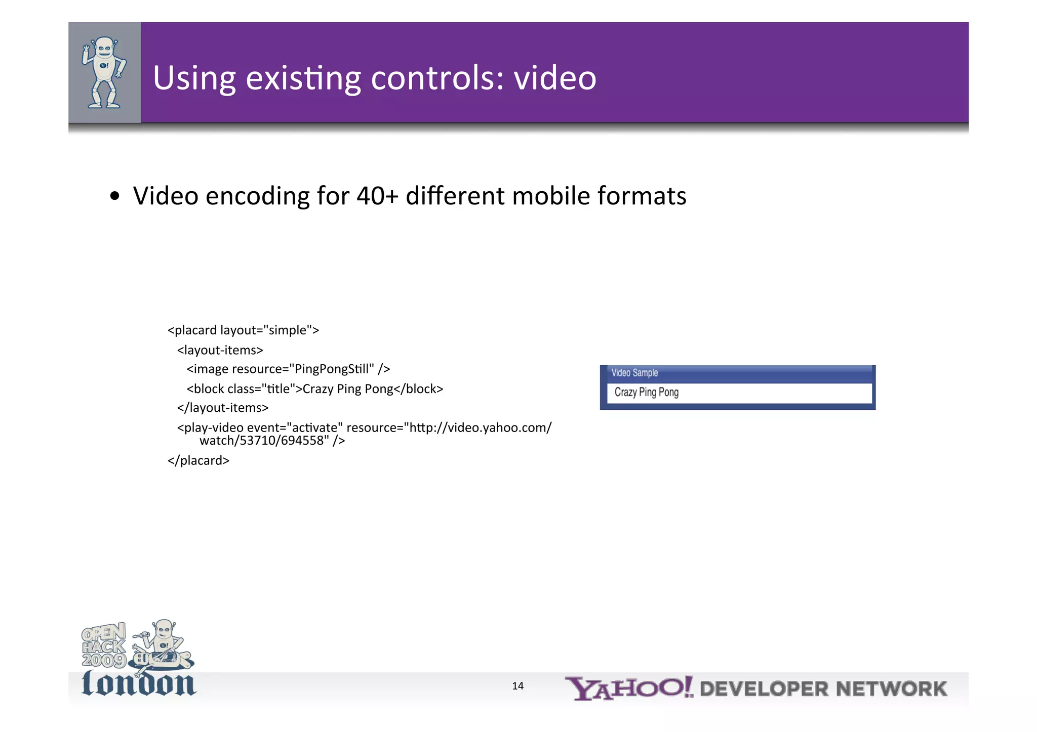 Blueprint talk at Open Hackday London 2009