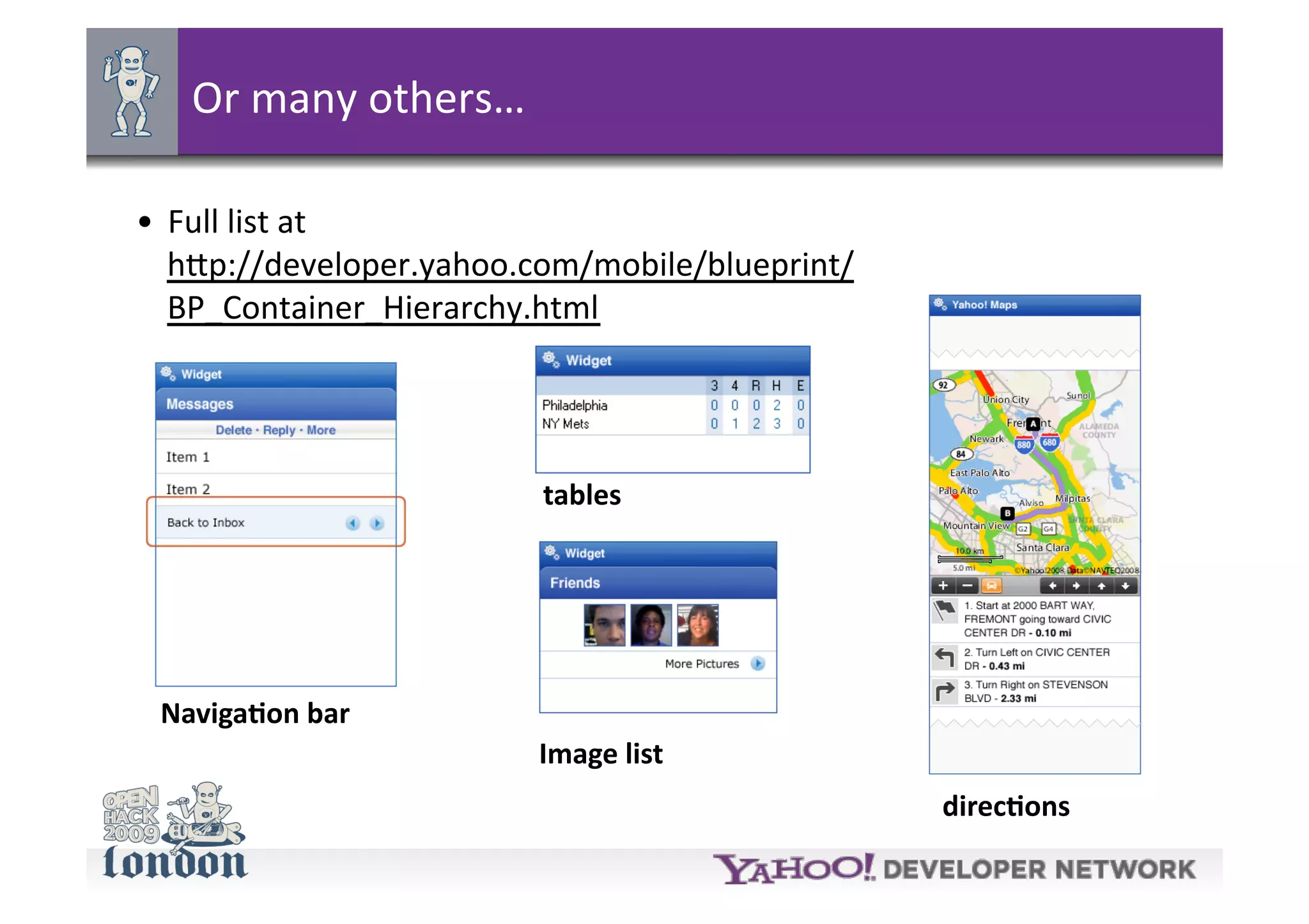 Blueprint talk at Open Hackday London 2009
