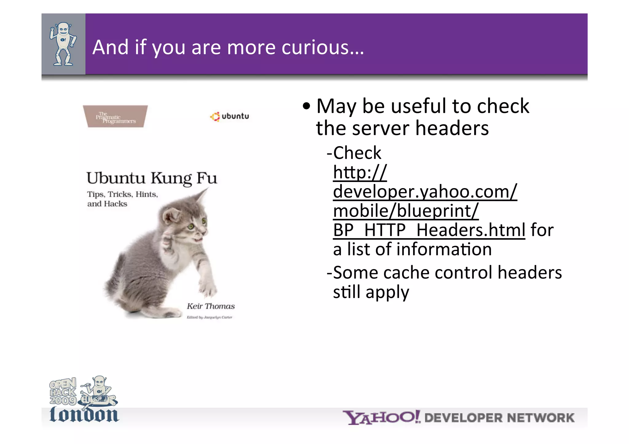 Blueprint talk at Open Hackday London 2009
