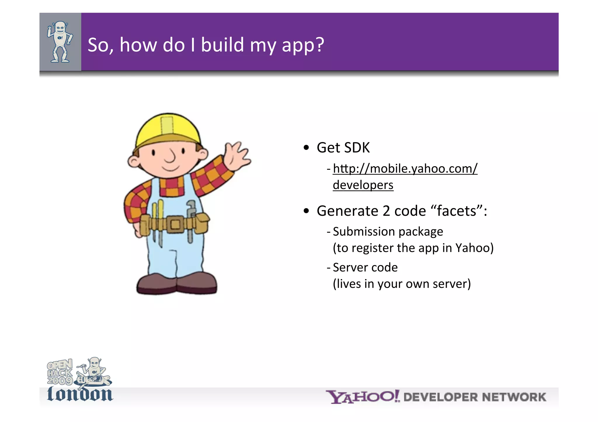 Blueprint talk at Open Hackday London 2009
