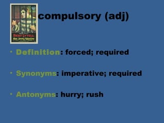 O Henry Vocabulary For After Twenty Years and A Retrieved reformation | PPT