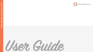 Settembre 2014
|
1User Guide
BetaReleaseDecember2014 
 
