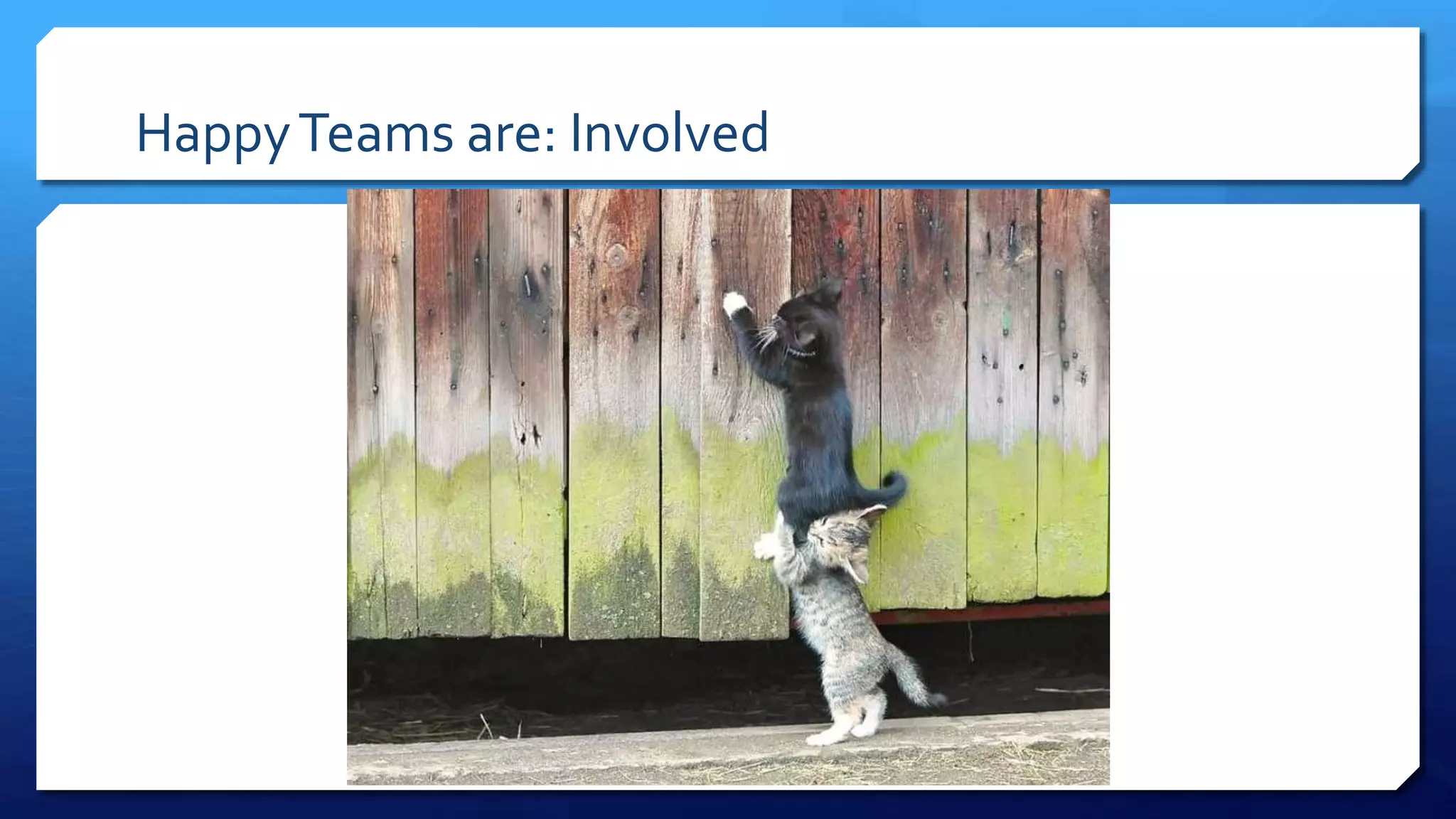 HappyTeams are: Involved
 