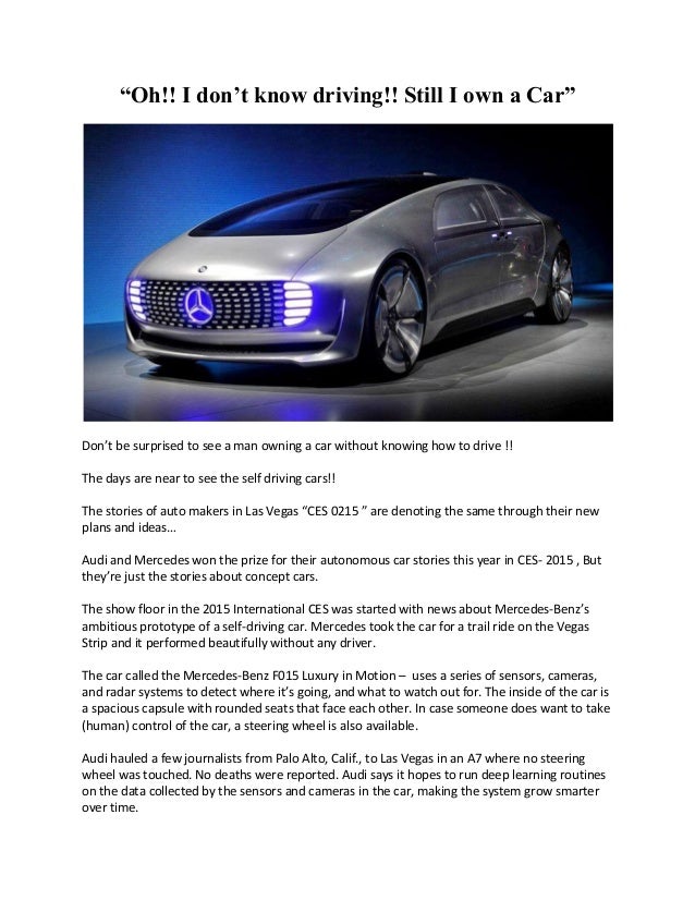 Oh!! i don’t know driving!! still i own a car