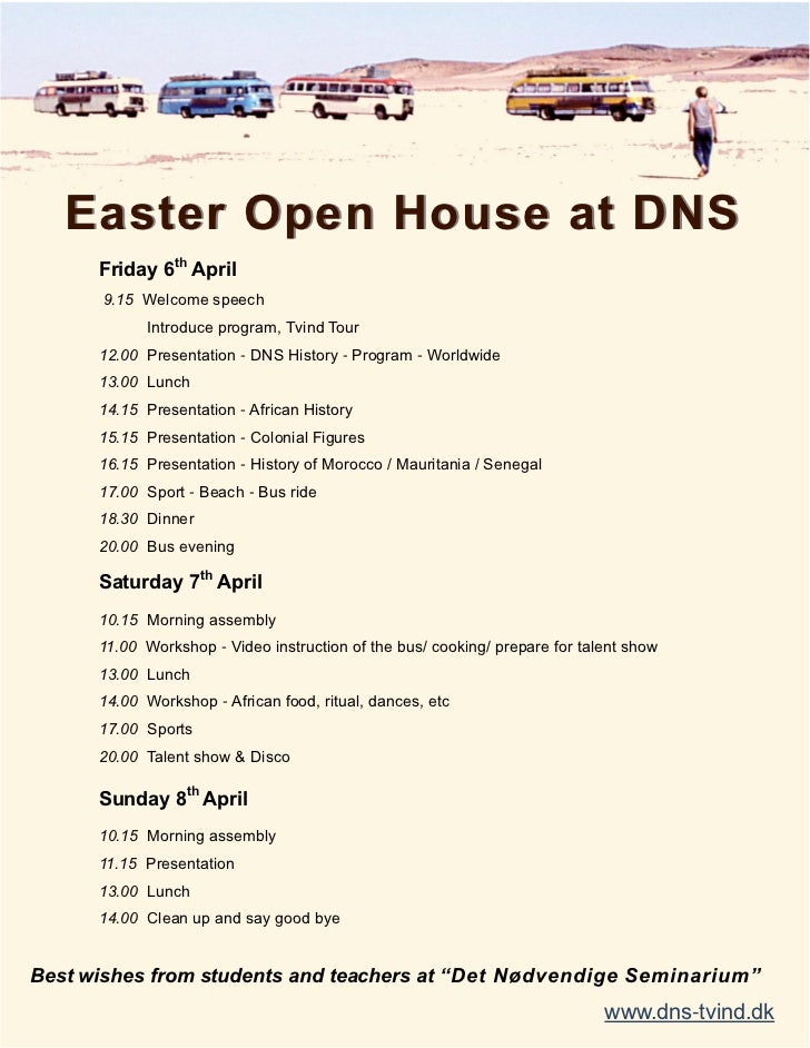 Easter Open House At Dns Friday Th April Welcome Speech Easter Open House At Dns Friday Th April Welcome Speech