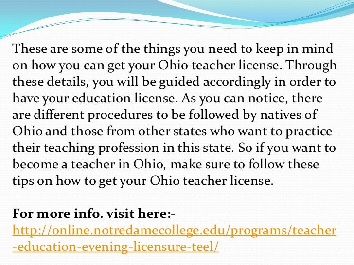 How To Become A Teacher And Get Your Ohio Teacher License