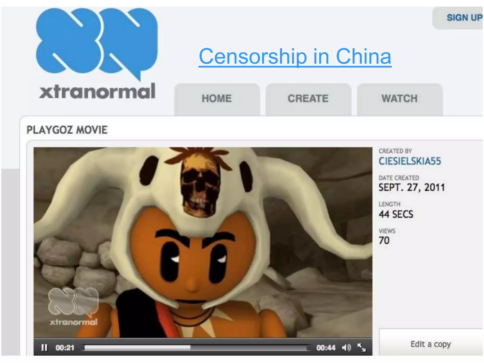 51
Censorship in China
 