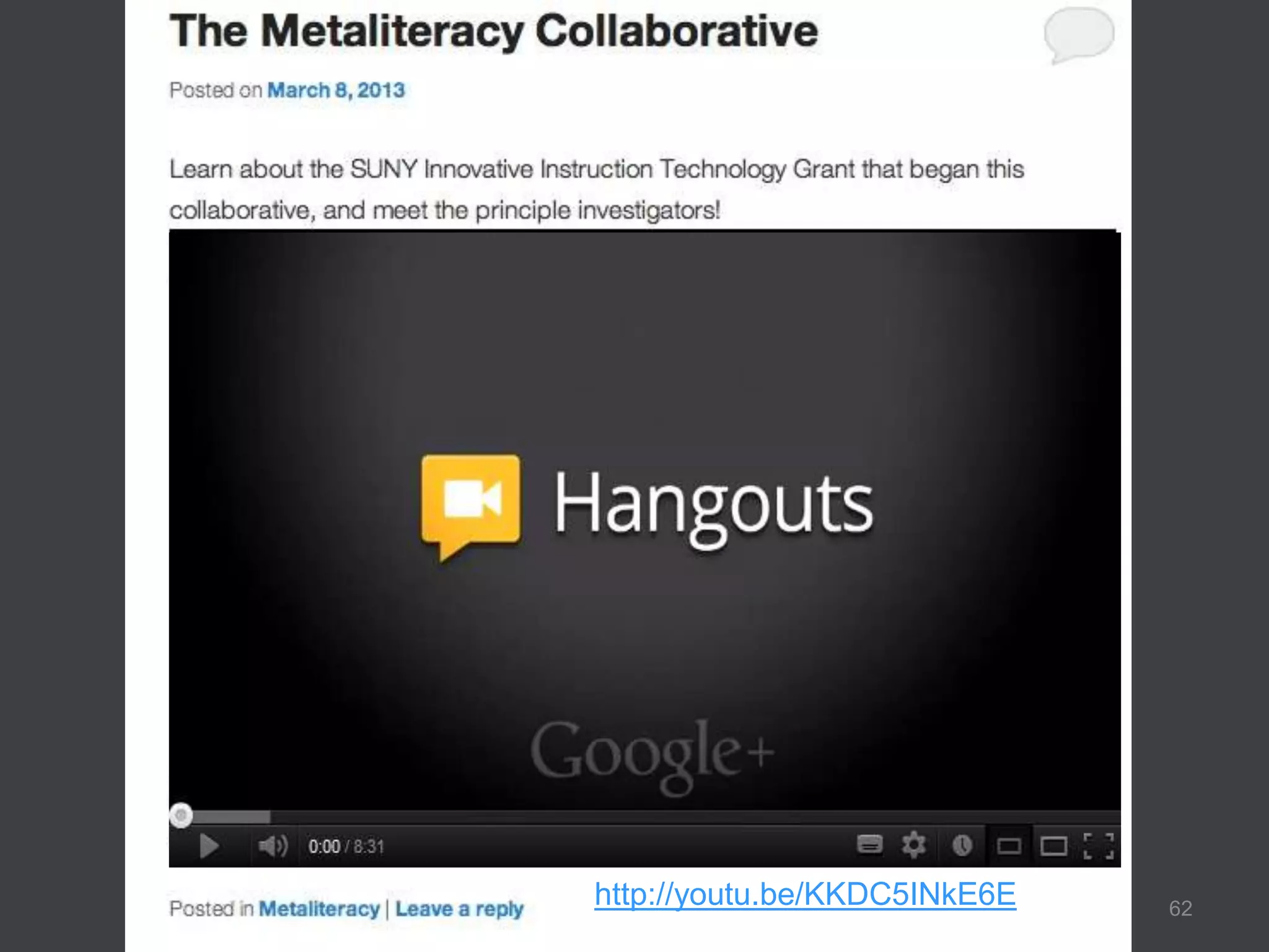 62
http://youtu.be/KKDC5INkE6E
 