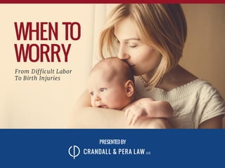 Sensitivity: Confidential
PRESENTEDBY
WHENTO
WORRY
From Difficult Labor
To Birth Injuries
 