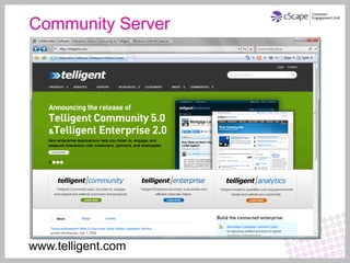 Community Server




www.telligent.com
 