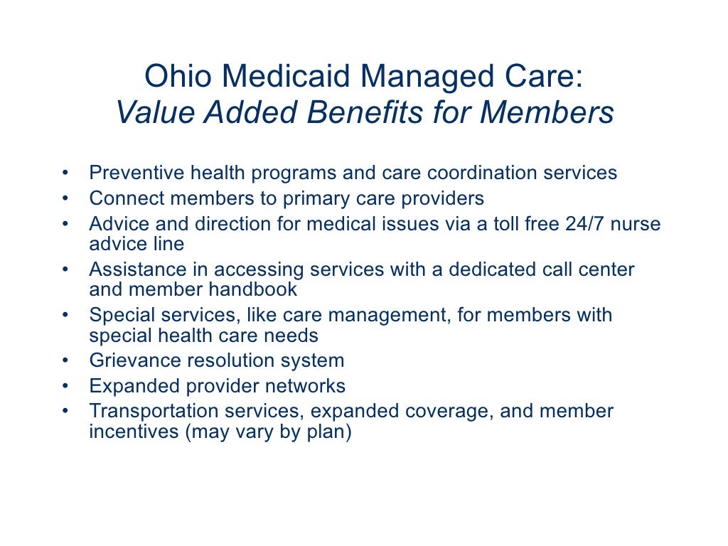 Ohio Medicaid Managed Care Program