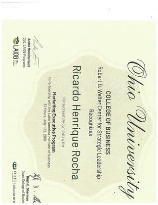 Ohio University - Marketing Executive Program