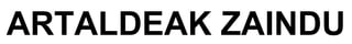 ARTALDEAK ZAINDU
 