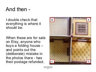 Miniature McLoughlin Folding Doll House Slide 32