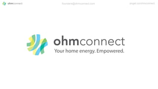 founders@ohmconnect.com angel.co/ohmconnect
 