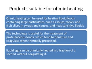 Ohmic heating Slide 4