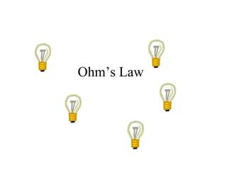 Ohm’s Law
 