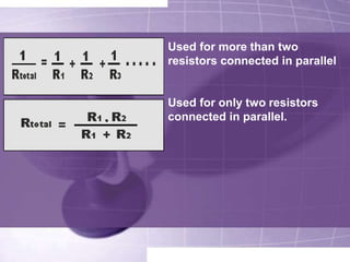 resistance [Ohm's law] | PPTX