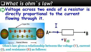 What is ohm`s law?
 