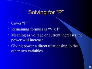 Ohm’s law power | PPT