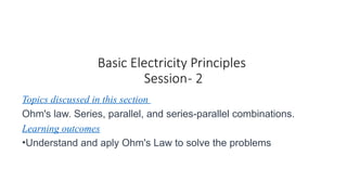 ohms law_Session physics basics tutorial | PPTX