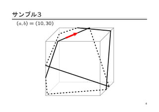 サンプル 3
(a, b) = (10, 30)




                    4
 