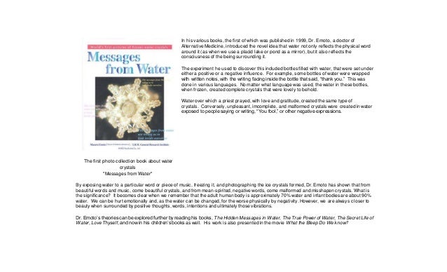 Masaru Emoto Masaru Emoto