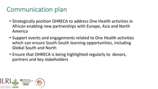 One Health Research, Education and Outreach Centre: Aims and objectives  