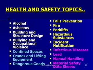 Ohs Topic OH& S at Construction Sites in Australia | PPT