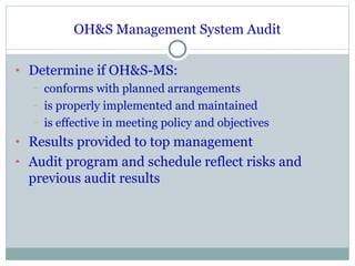 Occupational health and safety management system | PPT