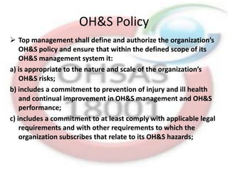 Why Ohsas Develop Ohsas in brief | PPTX