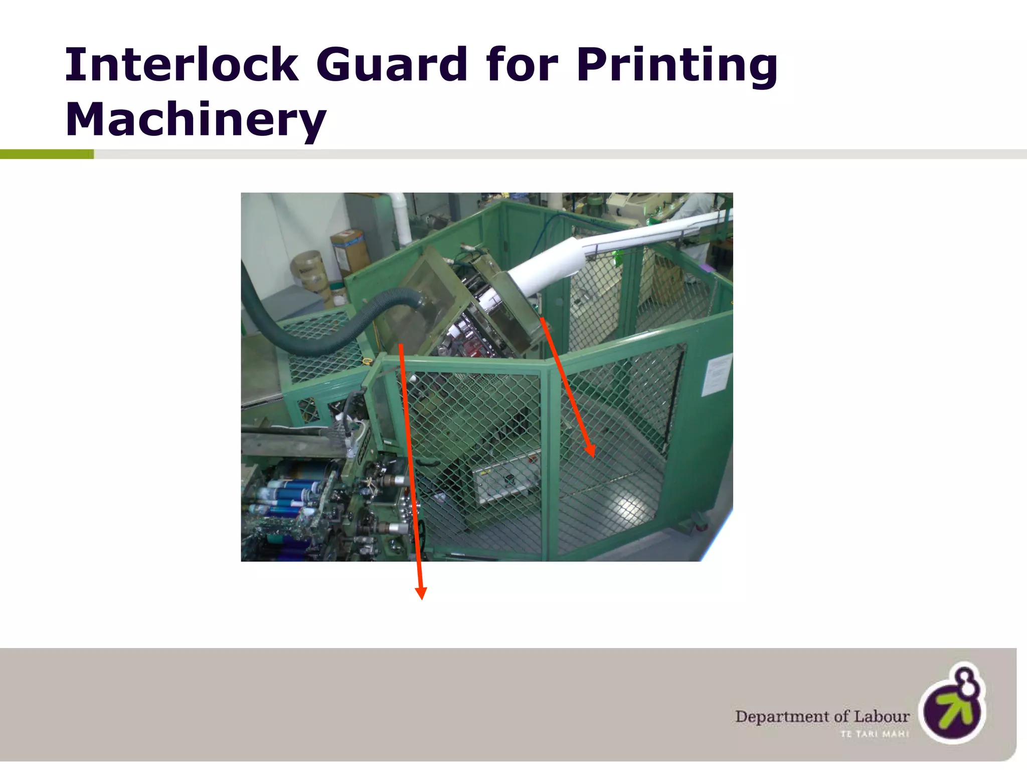 Interlock Guard for Printing Machinery 