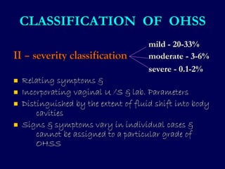 Minimizing risk of Ovarian Hyperstimulation Syndrome (OHSS): Practice ...