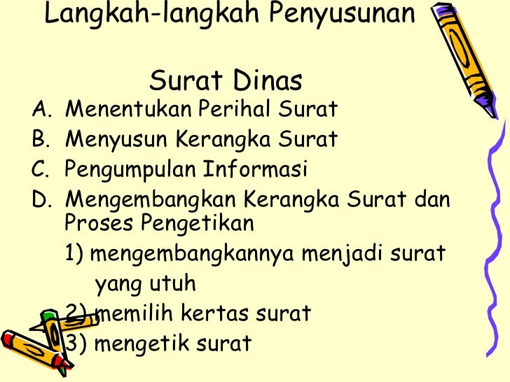 Contoh Surat Dinas Bentuk Setengah Lurus Indonesia Baru 