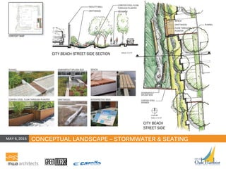 CONCEPTUAL LANDSCAPE – STORMWATER & SEATINGMAY 6, 2015
 